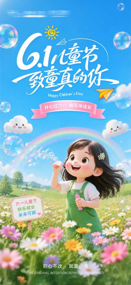 61儿童节节日海报