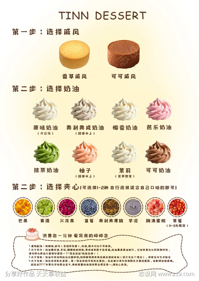 蛋糕制作步骤海报