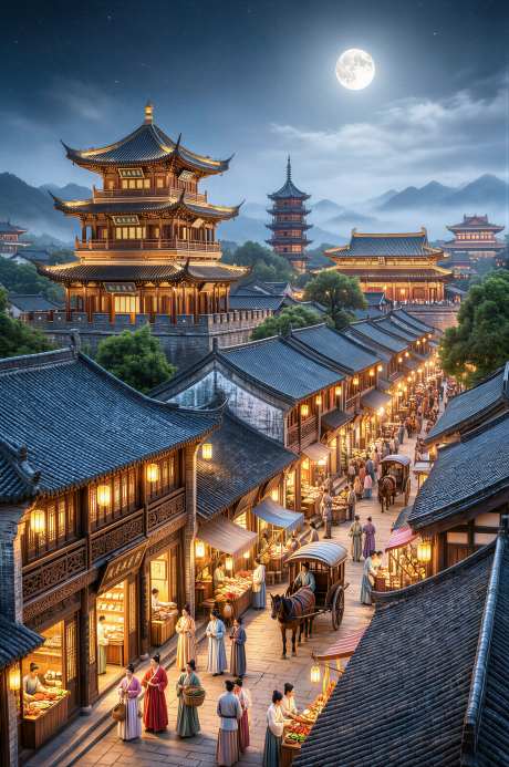古城的月夜