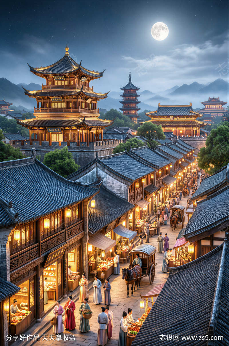 古城的月夜