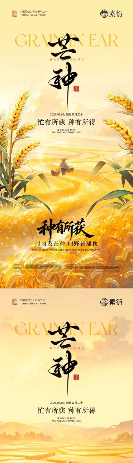 芒种节气海报