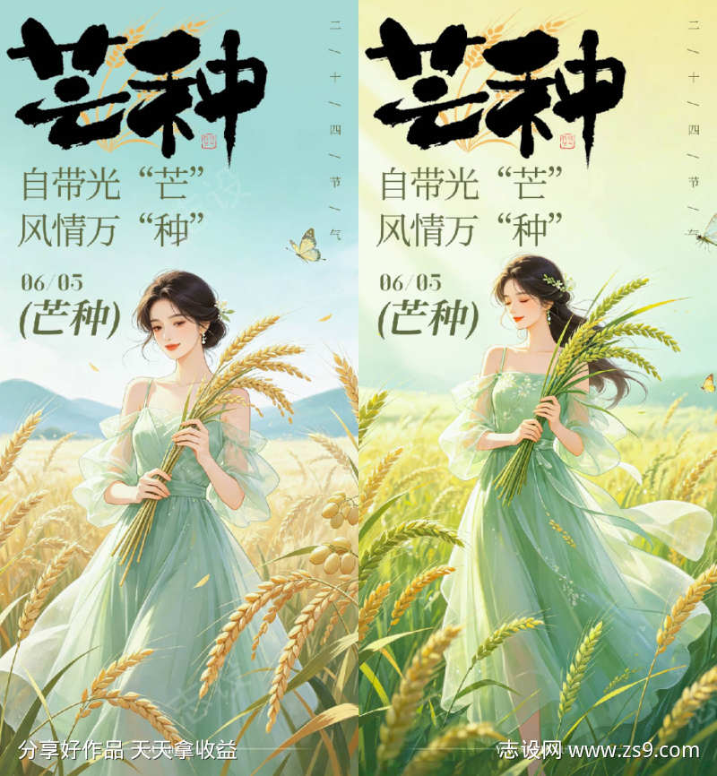 芒种节气海报