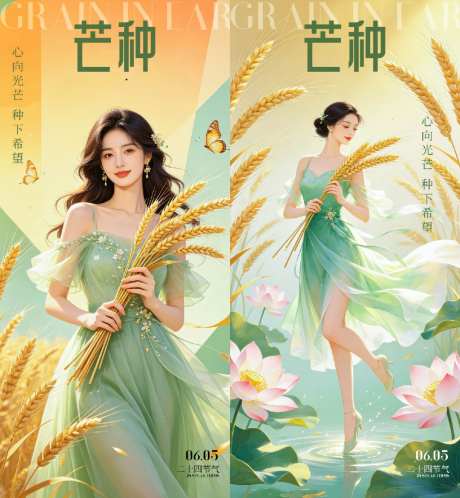 芒种节气海报