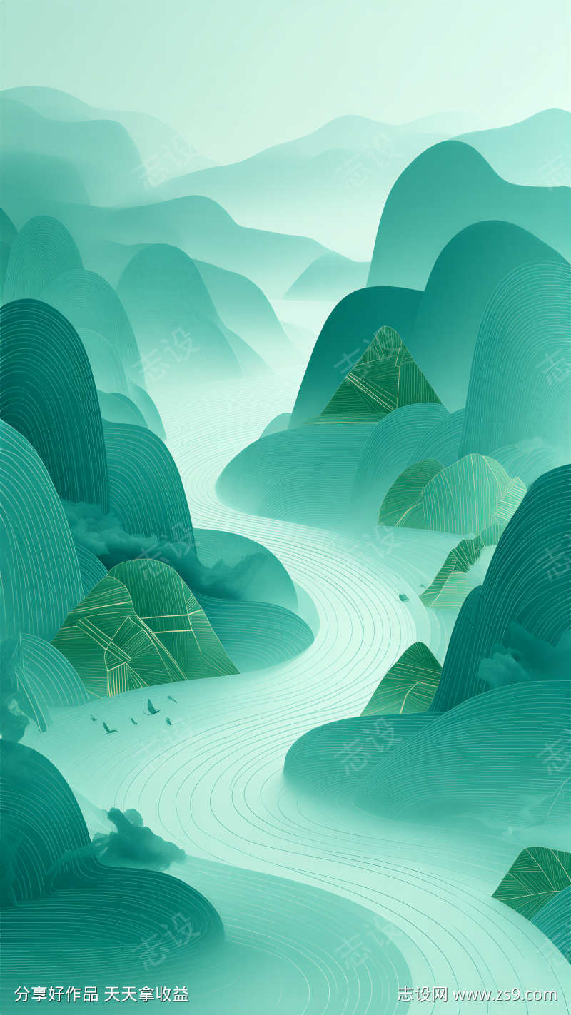 中国风端午节插画