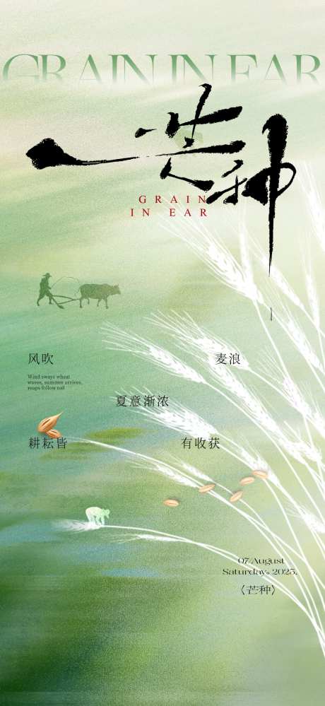 芒种节气海报