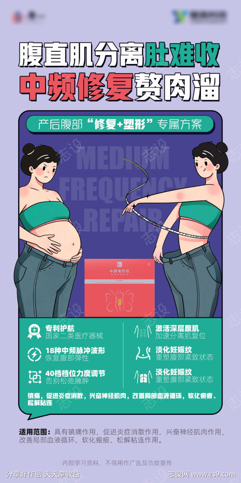 产后修复海报