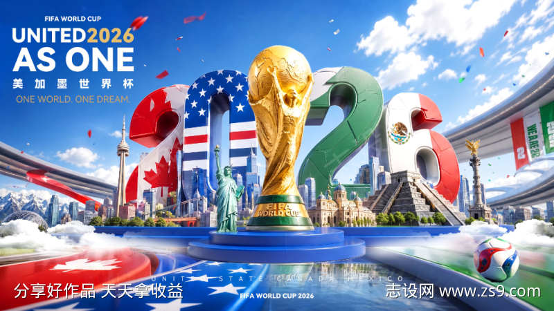 2026美加墨世界杯足球比赛大力神杯赛事
