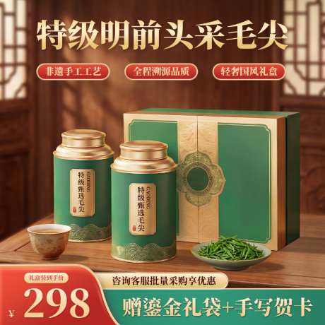 中式茶叶春茶食品主图直通车_源文件下载_PSD格式_1024X1024像素-主图,食品,春茶-作品编号:2026061113382059-志˰设,网