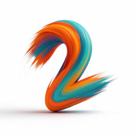 立体3D笔触呈现2
