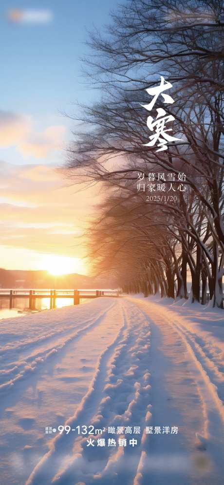 大寒节气单图