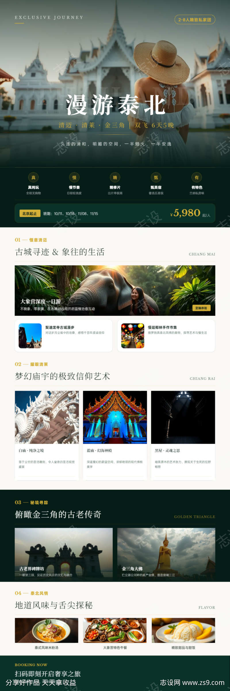 泰国清迈旅游旅行海报