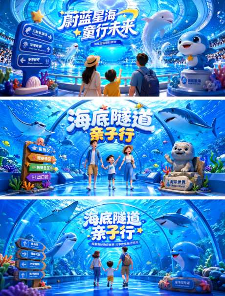 旅游海洋馆水族馆海洋世界亲子游游玩白鲸行