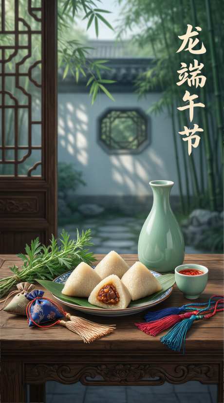 端午节海报背景