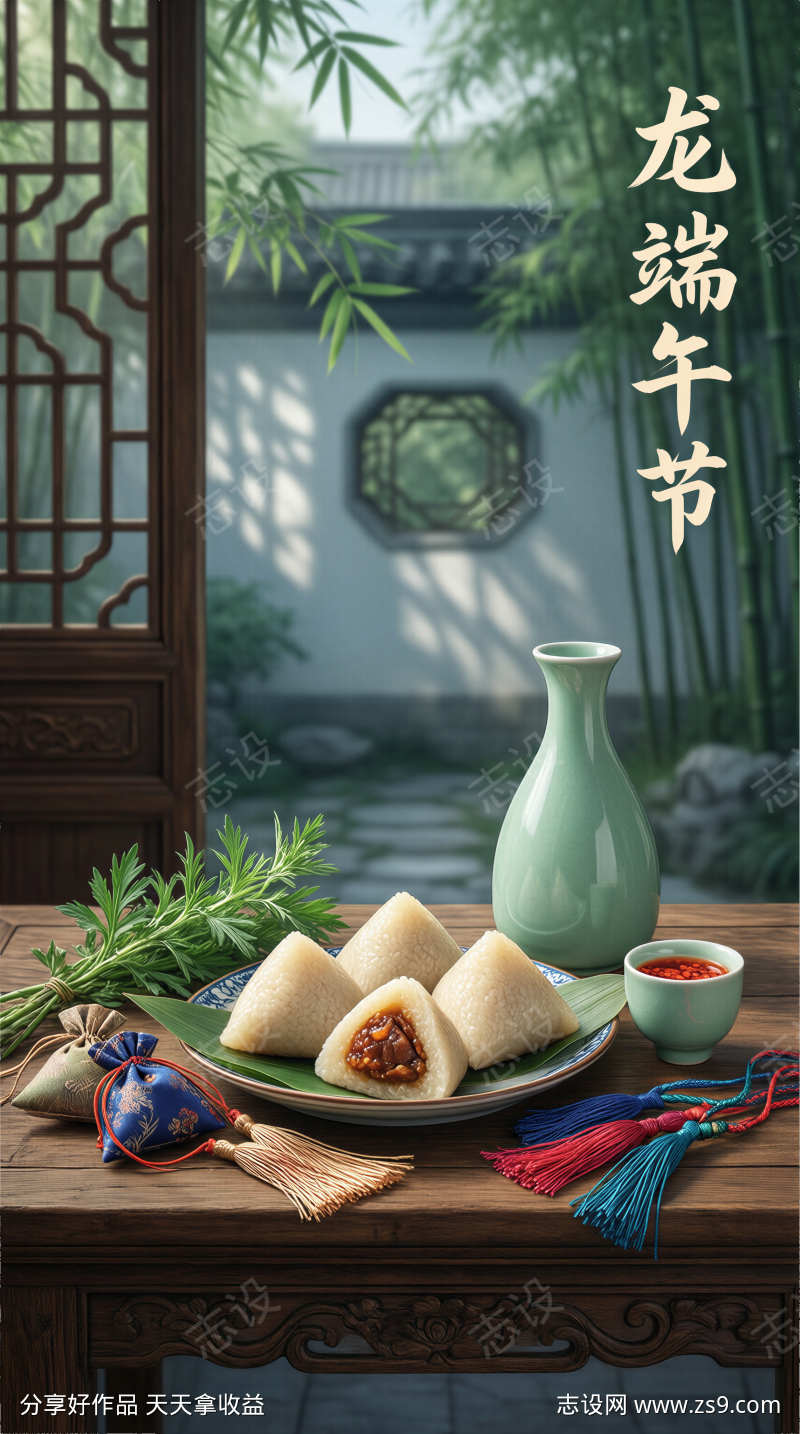 端午节海报背景