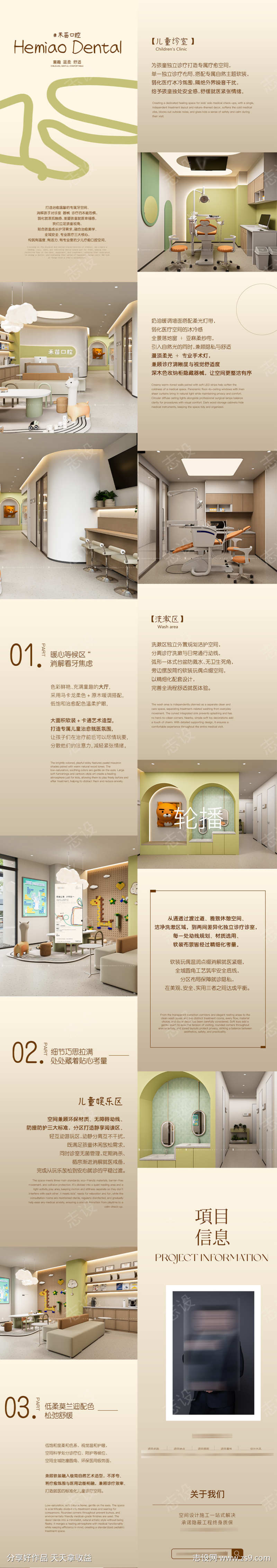 儿童口腔医院排版设计推文