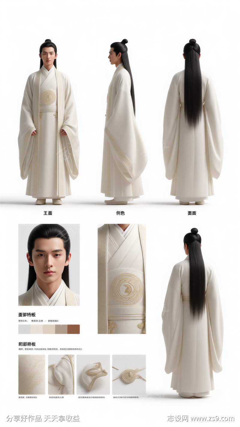 国风服装展示海报