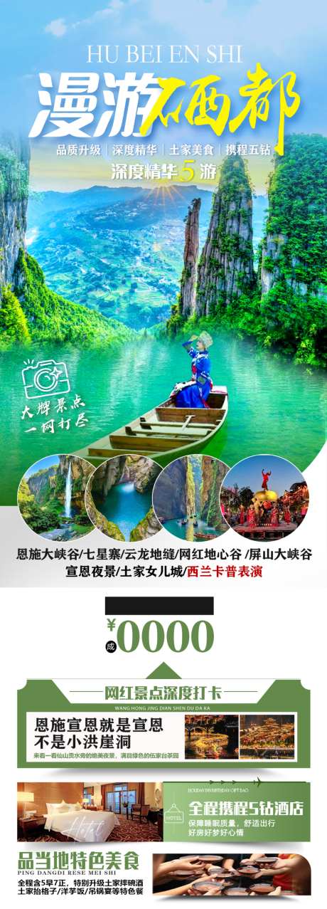 漫游硒都旅游海报