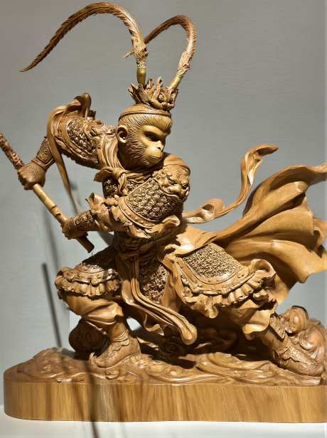 木雕雕刻齐天大圣孙悟空