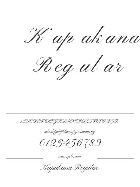 Kapakana Regular_字体下载_格式_英文_常规_免费商用-Kapakana,手写,豪放-作品编号:2026070715209030-志˱设ˇ网