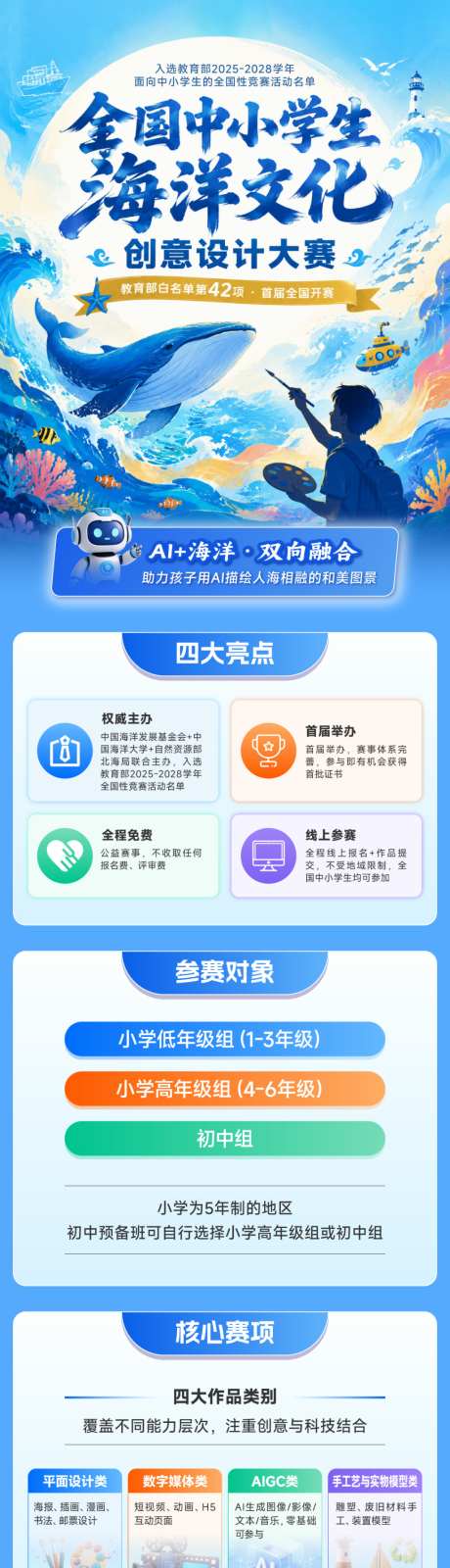 全国中小学生海洋文化创意设计大赛详情页_源文件下载_AI格式_1080X6351像素-大赛,设计,创意-作品编号:2026071015101123-志˲͓͕͔͐͑͗ٚٛٙ设ʹ֣֤֚֫֗ׄ网