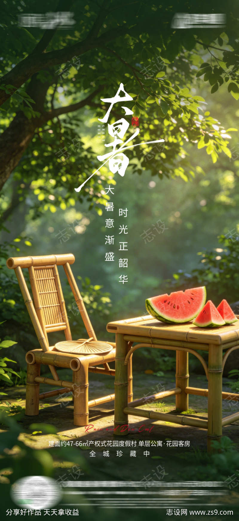 节气大暑海报