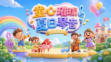 夏日幼儿园少儿儿童音乐会音符钢琴歌曲背景_源文件下载_PSD格式_1024X576像素-钢琴,音乐会,儿童-作品编号:2026071310494213-志˒设ˆ网