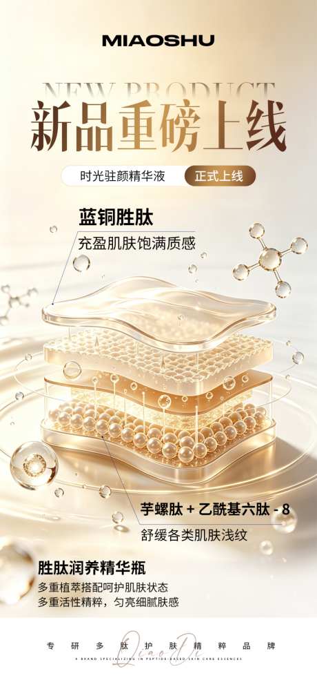新品护肤产品上线海报