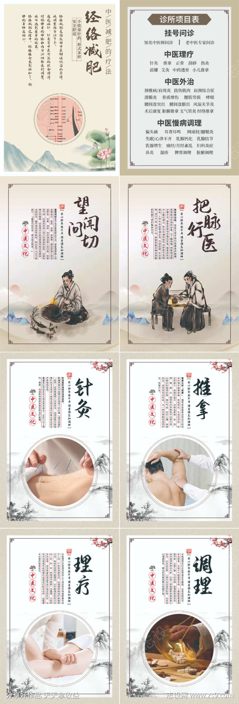 中医科上墙科普海报写真KT板