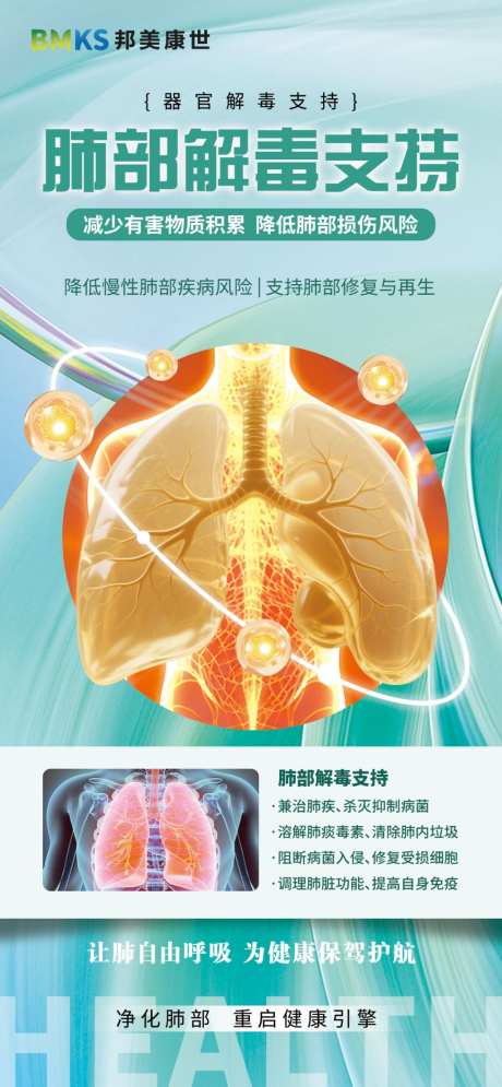 肺部养护解毒支持大健康