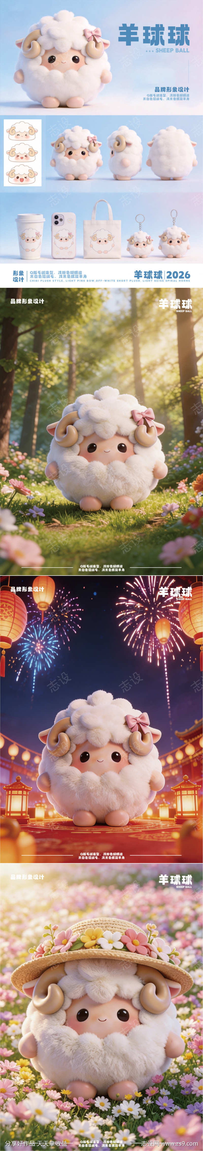 羊年卡通形象IP设计