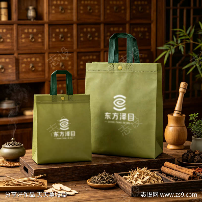 餐饮连锁店手提袋包装袋设计