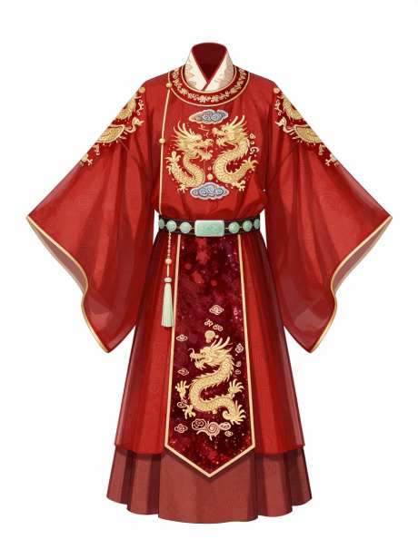 男款红色婚服服饰_AI图片下载_euler采样_896X1200像素-婚服,服饰,男款-作品编号:2026090423337766-志·设′网