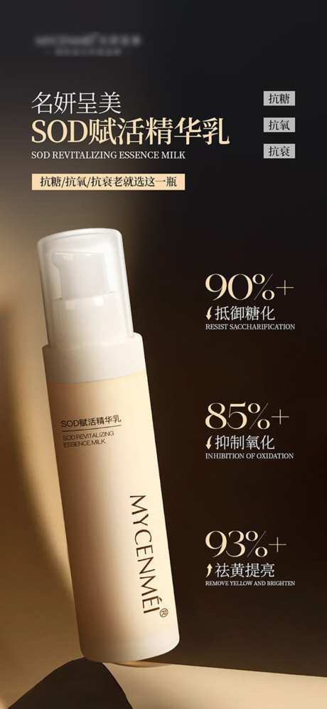 医美美业精华液护肤品宣传海报