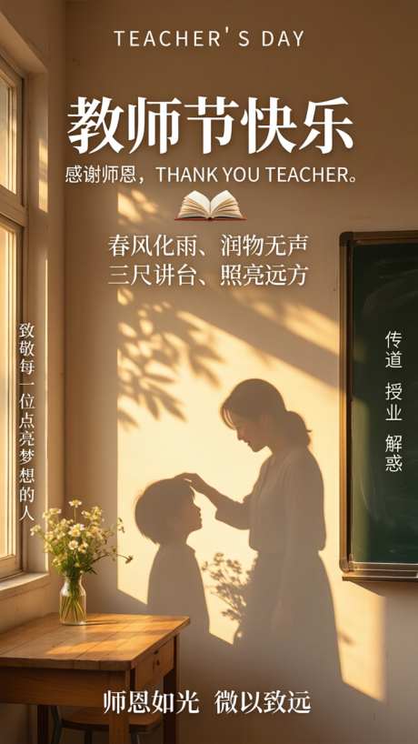教师节快乐海报节日海报