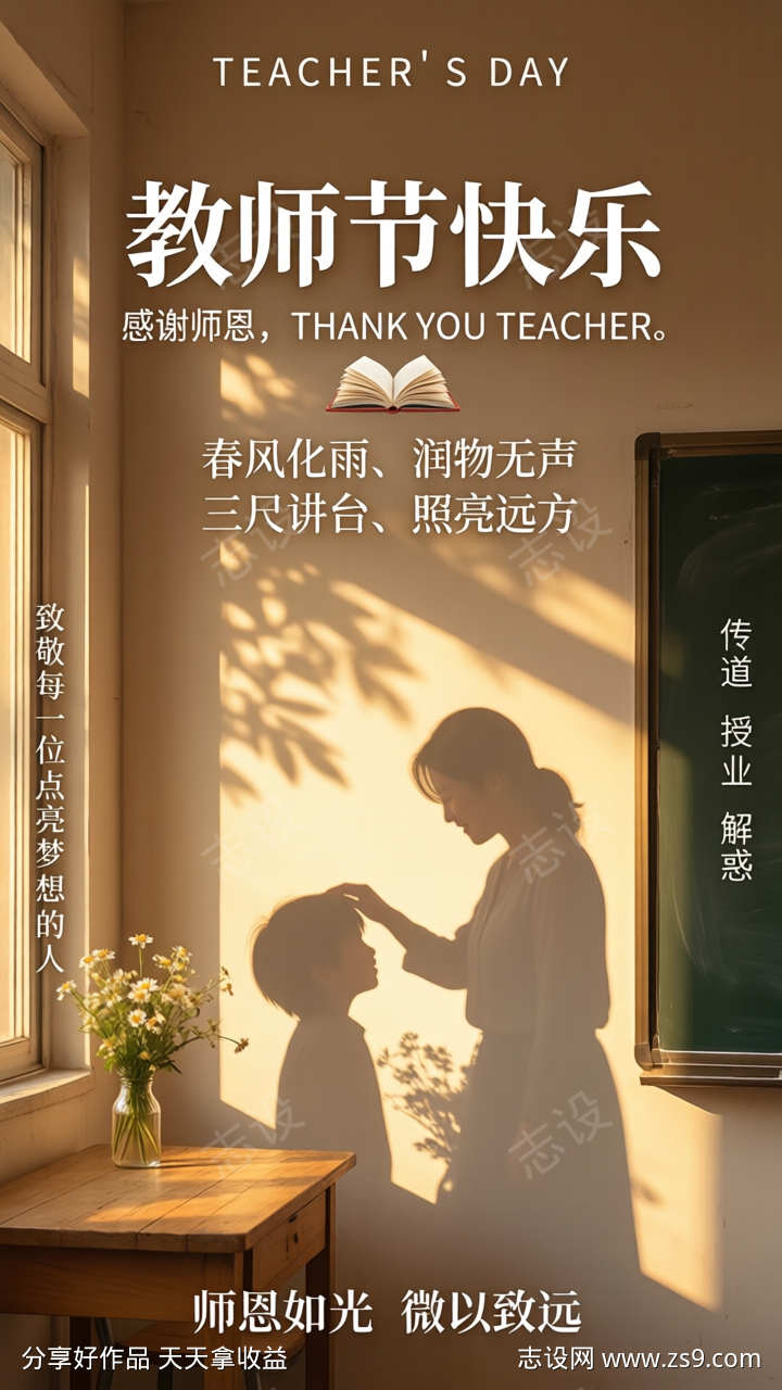 教师节快乐海报节日海报