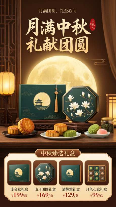 月满中秋节日海报_AI图片下载_采样_720X1280像素-海报,节日海报,中秋-作品编号:2026091021207901-志˱设ˌ网