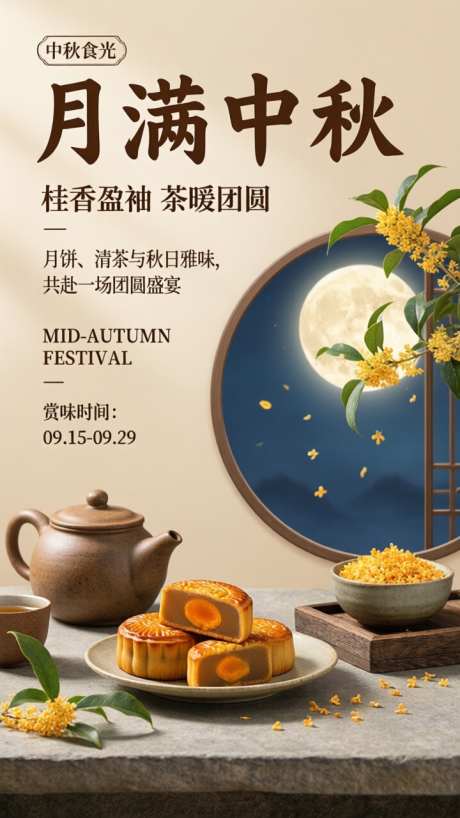 月满中秋节日海报_AI图片下载_采样_720X1280像素-海报,节日,中秋节-作品编号:2026091218412072-志˜设’网