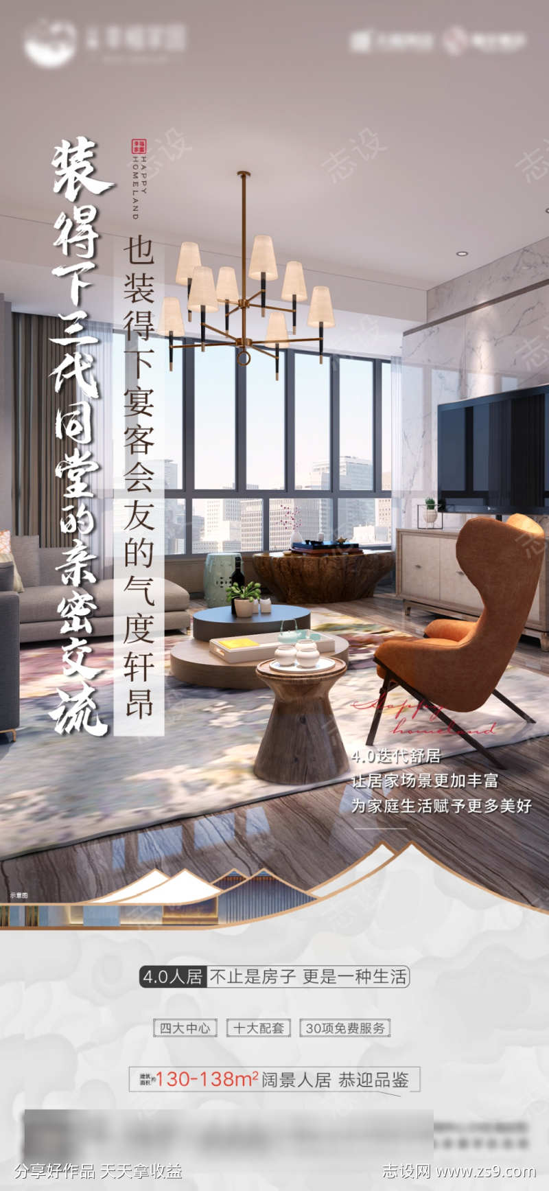 地产价值点海报