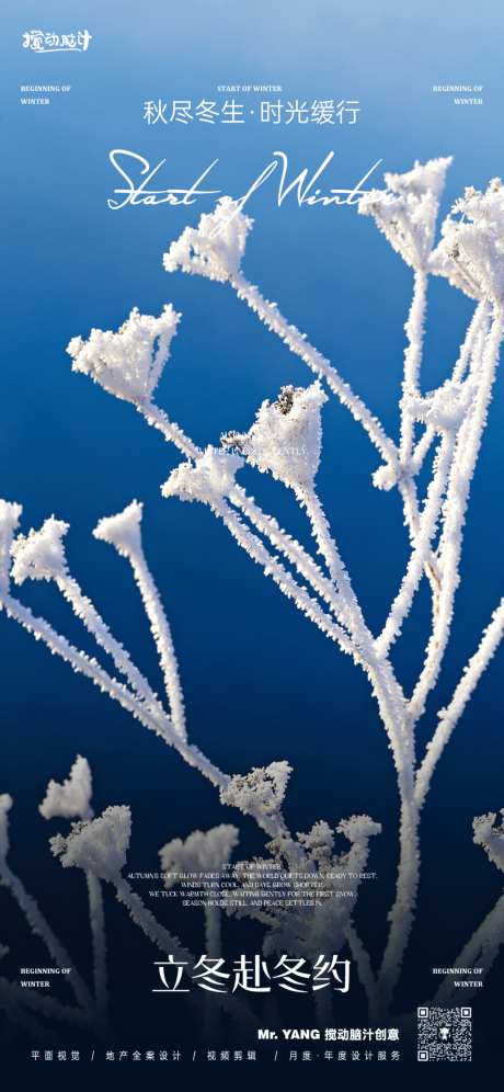 立冬节气海报