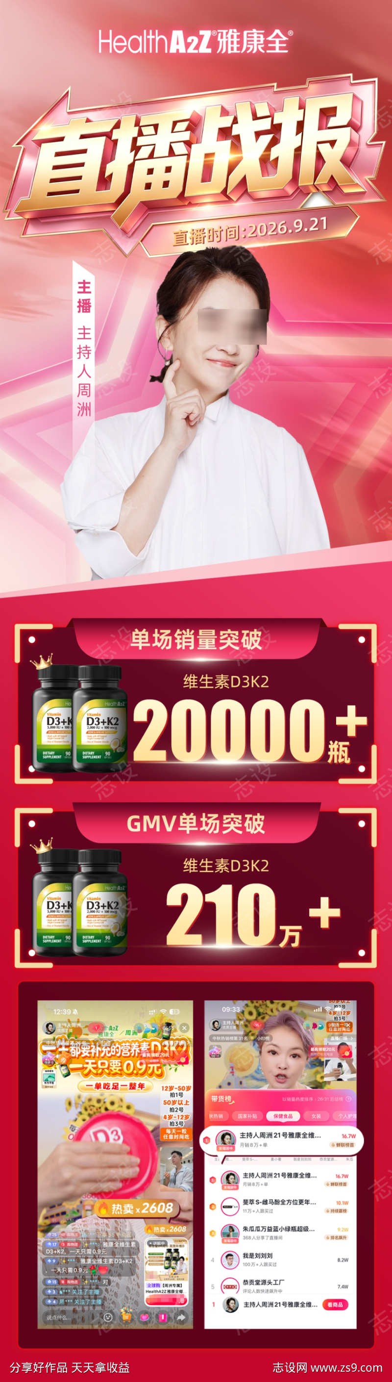 直播战报长图